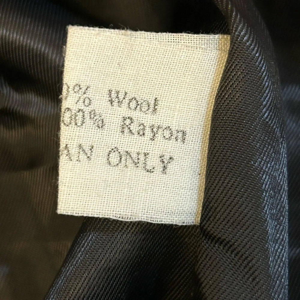 Zagato Vintage Sport Coat/ Blazer Tweed Elbow Patch Gray